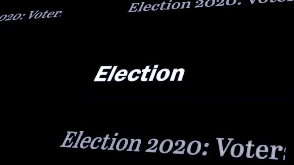 Vote 2020 Usa Debate Votación Del Presidente Campaña Electoral Política — Vídeo de stock