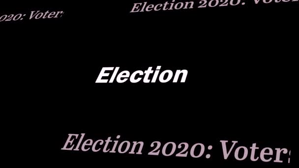 Vote 2020 Usa Debate Votación Del Presidente Campaña Electoral Política — Vídeos de Stock