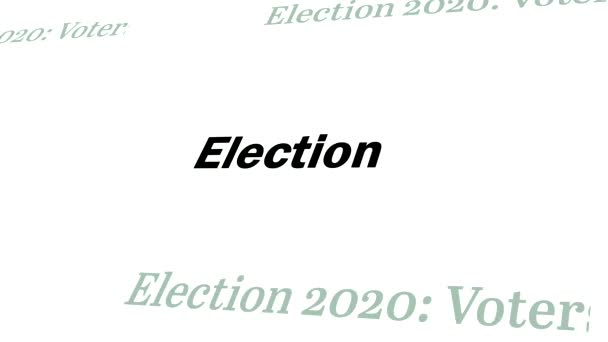 Vote 2020 Usa Debate Votación Del Presidente Campaña Electoral Política — Vídeo de stock