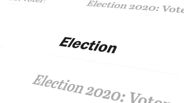 Vote 2020 Usa Debate Votación Del Presidente Campaña Electoral Política — Vídeo de stock