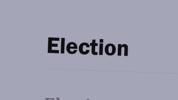 Wählen Sie 2020 Den Usa Debatte Über Präsidentenwahl Politischer Wahlkampf — Stockvideo