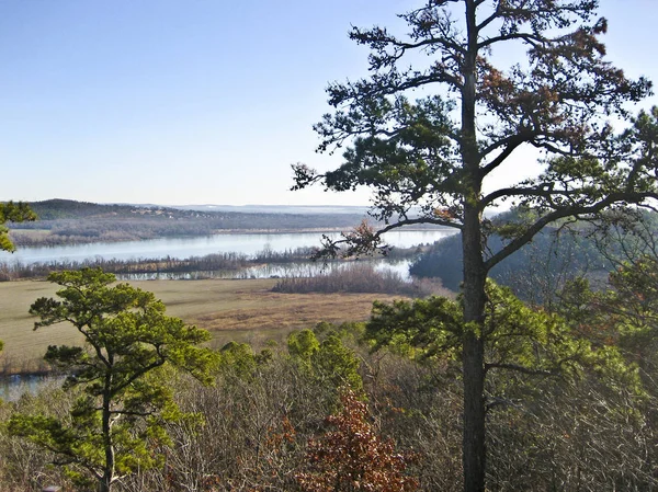 Vista Pinnacle Mountain State Park Arkansas — Fotografia de Stock