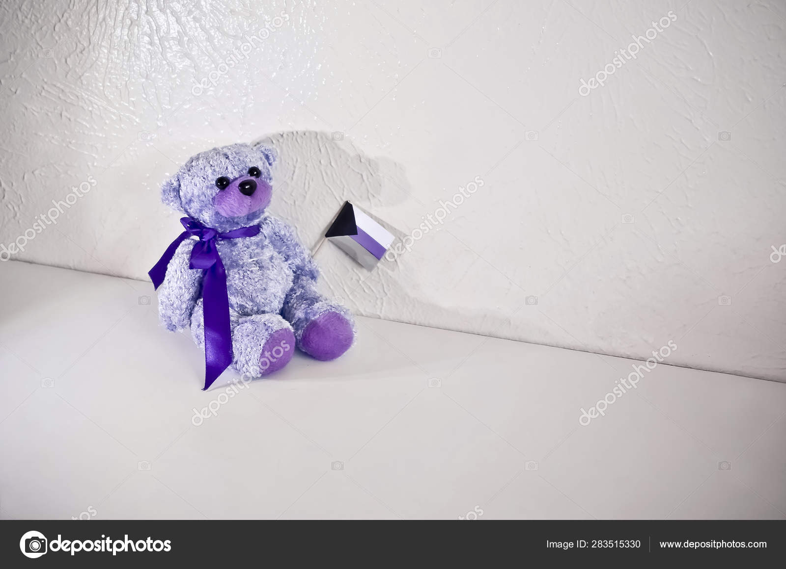 small purple teddy bear
