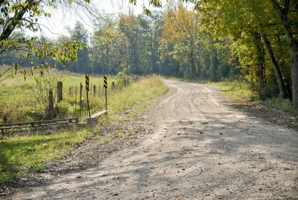 Gravel Road Autumn — Stock Photo, Image