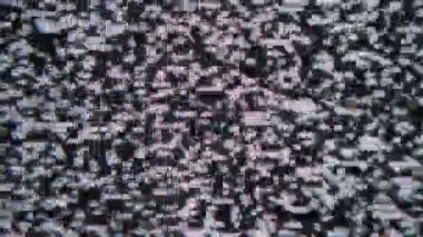 TV noise analog pixels macro, you can see the pattern of the old ctr television, this video is a loop