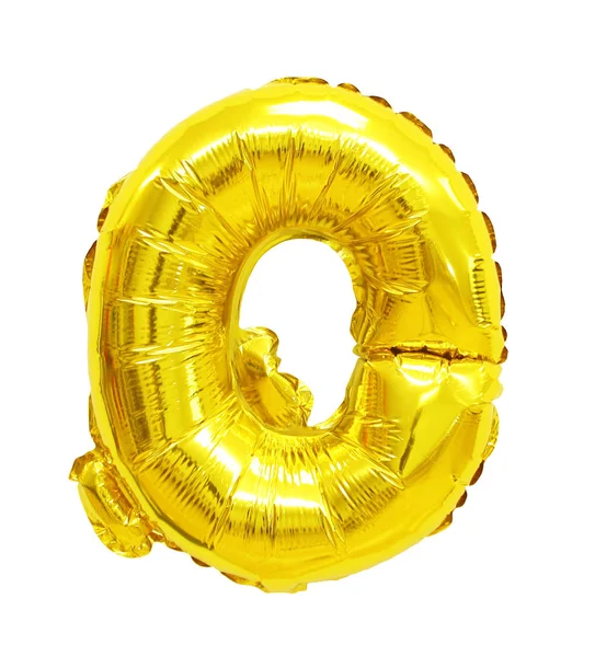 Balon beyaz bir arka plan üzerinde İngilizce Alfabe harf Q