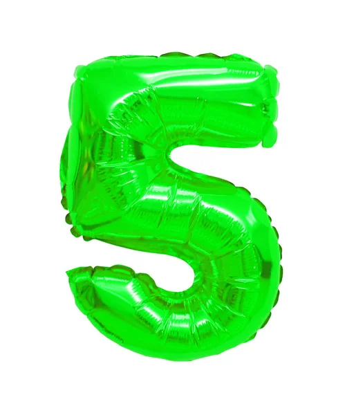 Numéro Cinq Ballons Vert — Photo