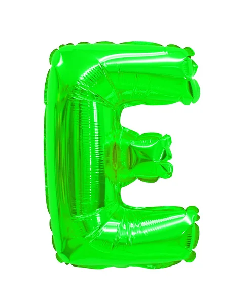 Bir Balon Yeşil Üzerinden Harfi — Stok fotoğraf