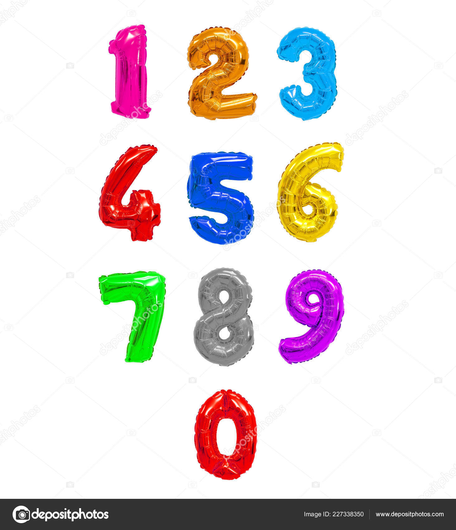 white number balloons