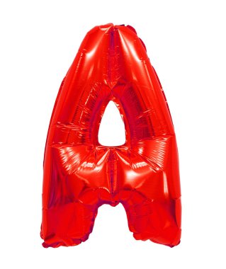 mektup beyaz zemin üzerine kırmızı bir balon