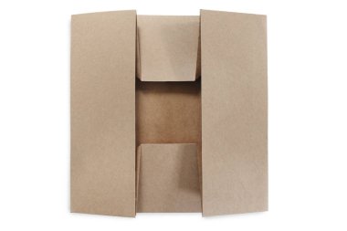 Eve servis kahve tutucu. İzole beyaz zemin üzerine karton bardak tutucu.