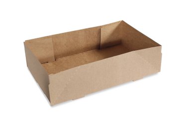 Eve servis kahve tutucu. İzole beyaz zemin üzerine karton bardak tutucu.