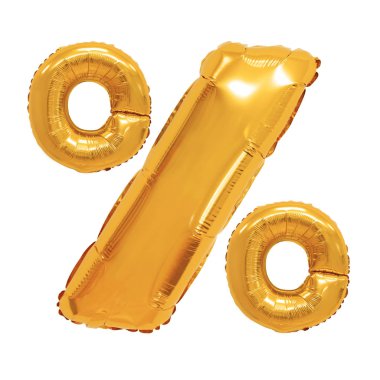 turuncu renk balonlar izole arka plan üzerinde yüzde. indirimler ve satış