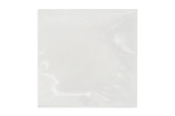 Selofan poşet şeker için. İzole arka plan üzerinde beyaz çanta paketi şablonu.