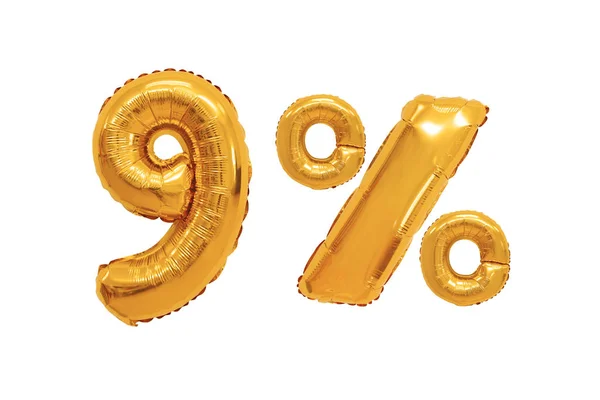 izole arka planda turuncu renk balonları yüzde dokuz. indirimler ve satış