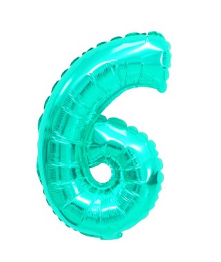 altı beyaz bir arka plan üzerinde turkuaz renkli balonlar. indirimler ve satış, tatil ve eğitim