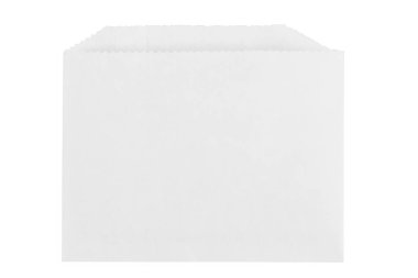 Kağıt torba şeker için. Bir beyaz çanta paketi şablon izole arka plan üzerinde.