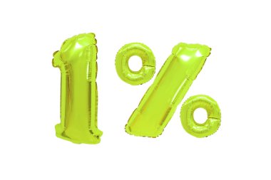 yalıtılmış zemin üzerine kireç renkli balonları yüzde bir. indirimler ve satış