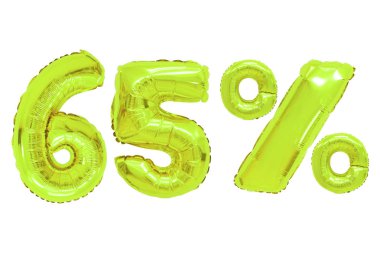 yalıtılmış zemin üzerine kireç renkli balonları yüzde altmış beş. indirimler ve satış