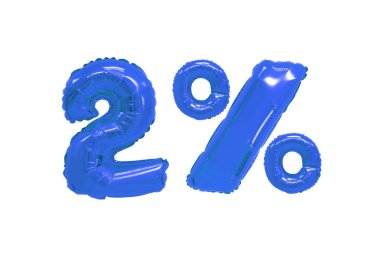 2 derece izole arka plan üzerinde koyu mavi renk balonları. indirimler ve satış