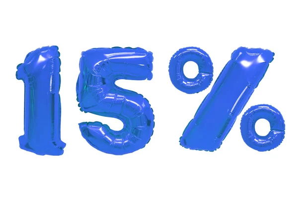 Quindici Cento Palloncini Colore Blu Scuro Sfondo Isolato Sconti Vendite — Foto Stock