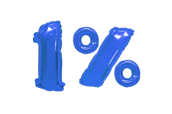 Balões Cor Azul Escuro Fundo Isolado Descontos Vendas — Fotografia de Stock