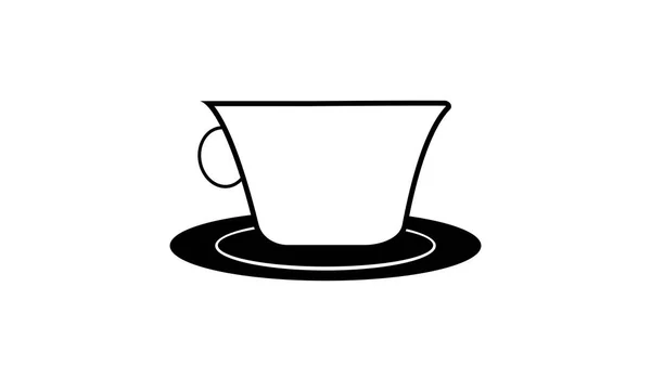 Cup Ikonen Kaffekopp Ikonen Kopp Ikon Eller Chokladkopp Ikon Grafik — Stock vektor