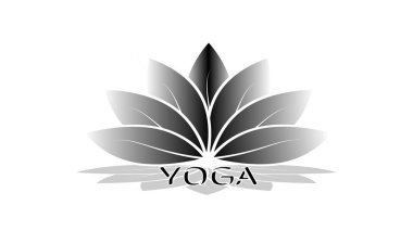 Yoga logo Merkezi - logo kavramı. Vektör logo tasarımı için yoga stüdyosu ya da yoga merkezi.