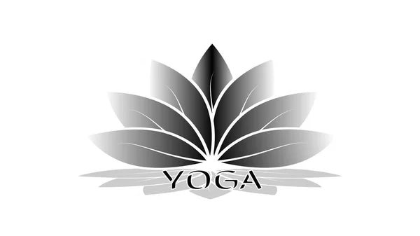 Centro Logotipo Yoga Conceito Logotype Design Logotipo Vetorial Para Estúdio — Vetor de Stock
