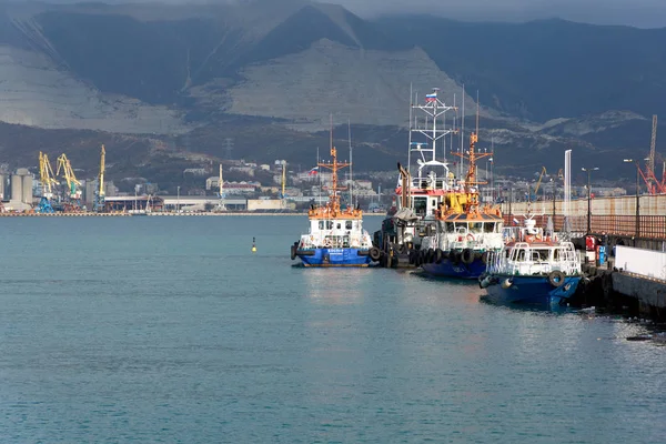 Přístavu Novorossijsk Černého Moře — Stock fotografie