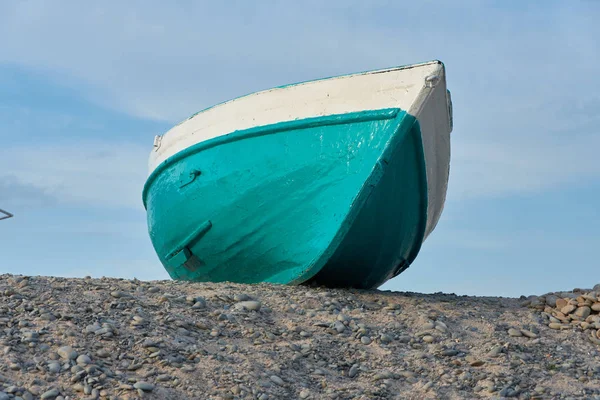 Csónakot Strandon Fekete Tenger — Stock Fotó