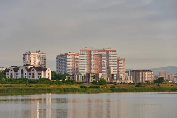 Vista Ciudad Costa Del Mar Negro Imagen De Stock