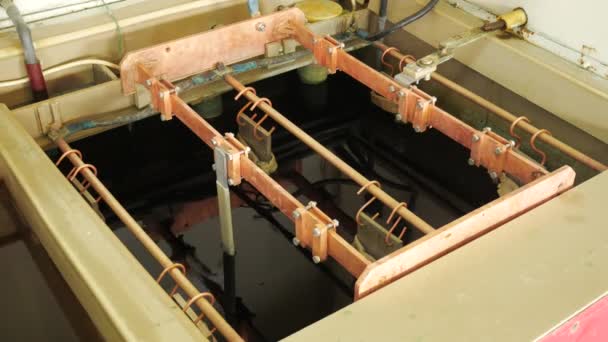 Kąpiel Galwaniczna Roślin Inżynierii Produkcji Płytki Kąpiel Galwaniczna Przepływie Pracy — Wideo stockowe