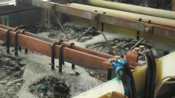 Bagno Galvanico Produzione Ingegneria Circuito Bagno Galvanico Nel Flusso Lavoro — Video Stock