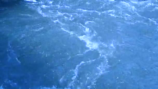 Eau Turbulente Barrage Eau Qui Coule Petit Barrage — Video