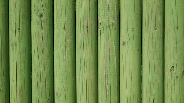 Recinzione Legno Verde Sfondo Campagna — Foto Stock