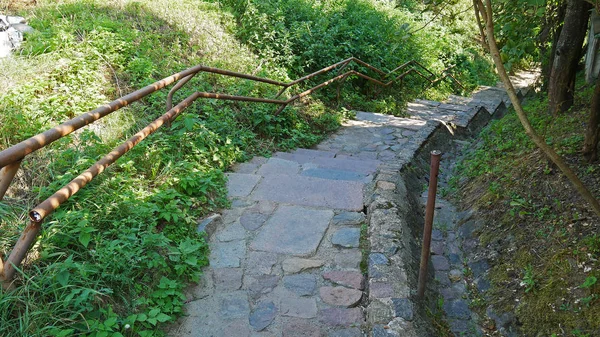 Antigua Escalera Piedra Parque — Foto de Stock
