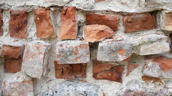 Antiguo Muro Ladrillos Terracota — Foto de Stock