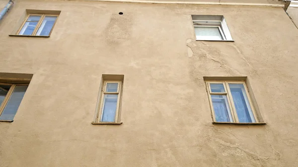 Vieja Casa Ventana Viejo Grodno Bielorrusia — Foto de Stock