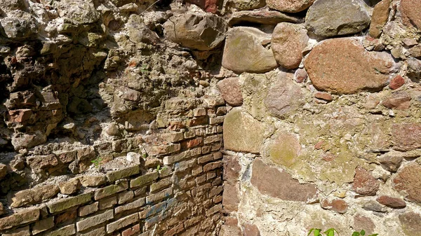 Textura Una Pared Ladrillo Piedra Texturas Naturales Viejo Grodno — Foto de Stock