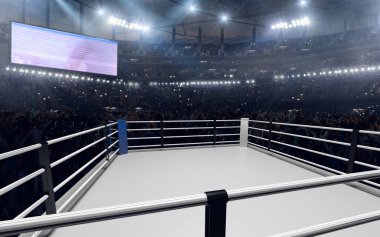3B render boks yüzüğü.