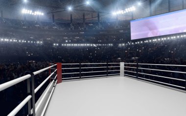 3B render boks yüzüğü.