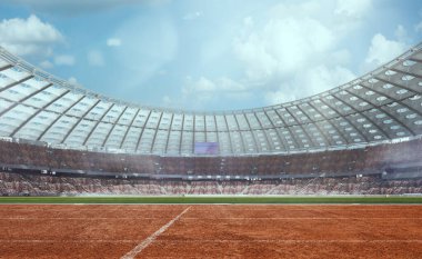 3 boyutlu atletizm stadyumu. Hazırlama 3- d.