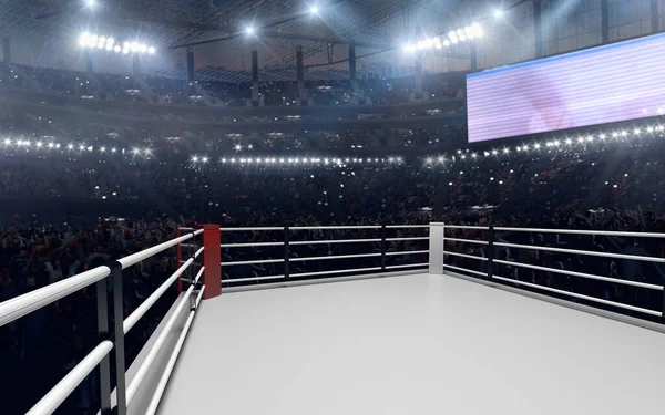 Renderizado Anillo Boxeo — Foto de Stock