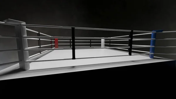 3Dレンダリングボクシングリング — ストック写真