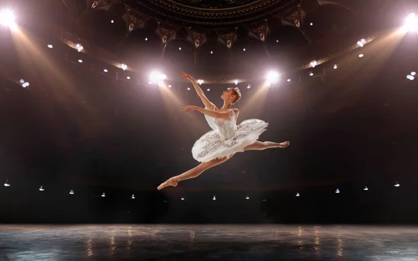 Ballet Ballet Clássico Realizado Por Par Bailarinos Balé — Fotografia de Stock