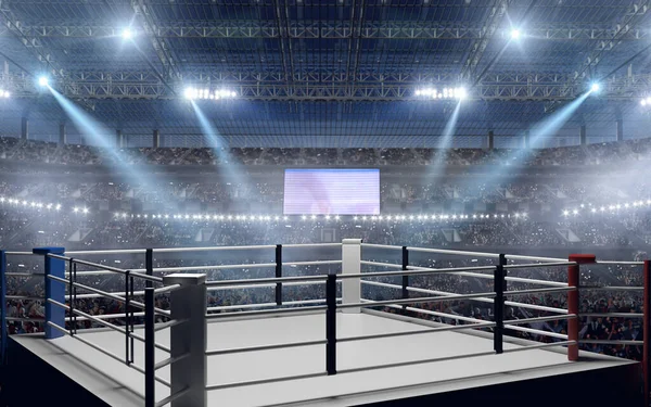 Render Boxing Gyűrű Stock Kép