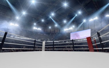 3B render boks yüzüğü.