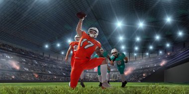 Amerikan futbolu. Profesyonel spo 'da Amerikan futbolcuları