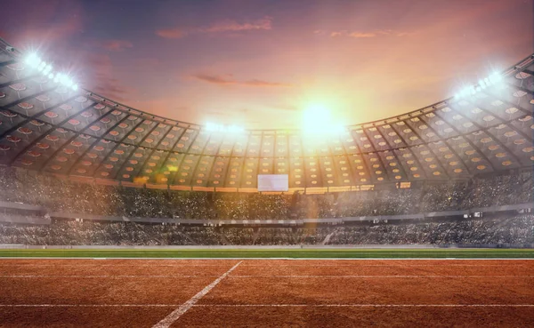 3 boyutlu atletizm stadyumu. Hazırlama 3- d.